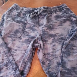 Athleta Farallon Printed Kids Blue/Purple Tie-Dye Joggers